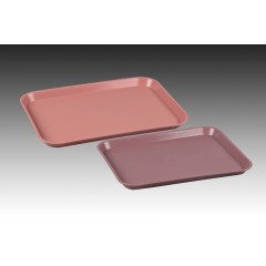 Plasdent FLAT TRAY SIZE A (Chayes) - Dimension: 13¾" x 10⅝" x ⅞" - MAUVE